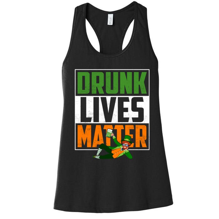 Drunk Lives Matter Women's Racerback Tank