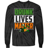 Drunk Lives Matter Tie-Dye Long Sleeve Shirt