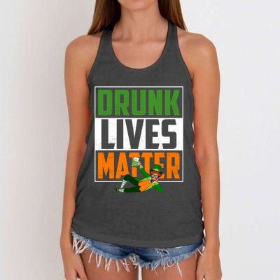 Drunk Lives Matter Women's Knotted Racerback Tank