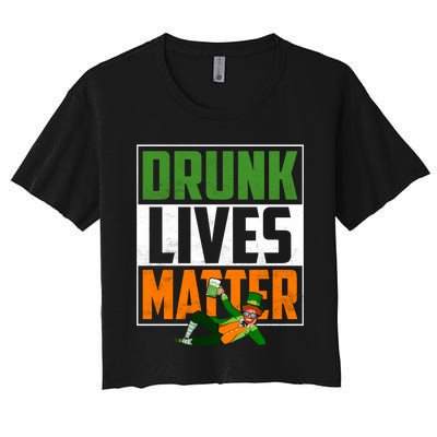 Drunk Lives Matter Women's Crop Top Tee