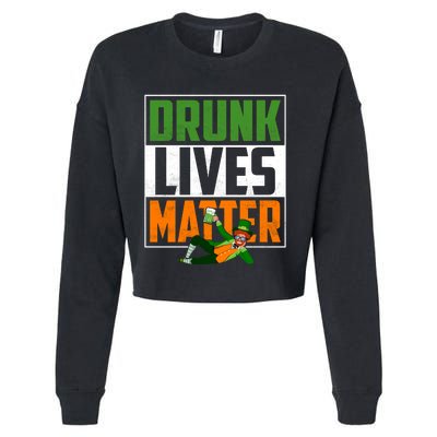 Drunk Lives Matter Cropped Pullover Crew