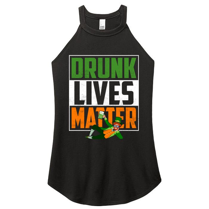 Drunk Lives Matter Women's Perfect Tri Rocker Tank