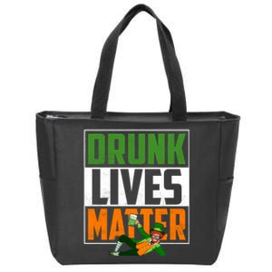 Drunk Lives Matter Zip Tote Bag