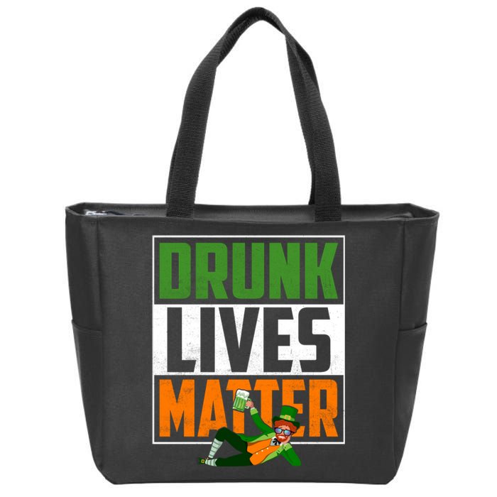 Drunk Lives Matter Zip Tote Bag