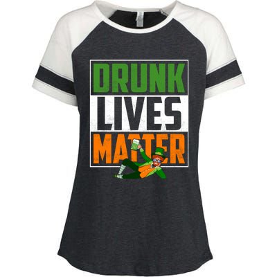 Drunk Lives Matter Enza Ladies Jersey Colorblock Tee