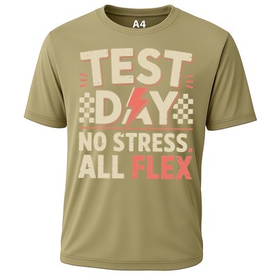 Staar State Test Teacher Testing Day No Stress All Flex Cooling Performance Crew T-Shirt