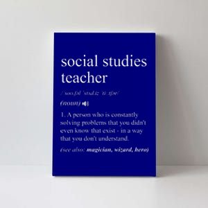 Social Studies Teacher Dictionary Definition Canvas