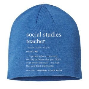 Social Studies Teacher Dictionary Definition Sustainable Beanie