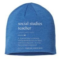 Social Studies Teacher Dictionary Definition Sustainable Beanie