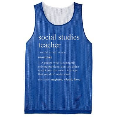 Social Studies Teacher Dictionary Definition Mesh Reversible Basketball Jersey Tank