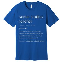 Social Studies Teacher Dictionary Definition Premium T-Shirt