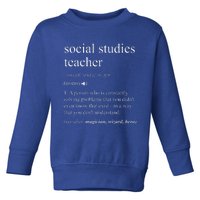 Social Studies Teacher Dictionary Definition Toddler Sweatshirt