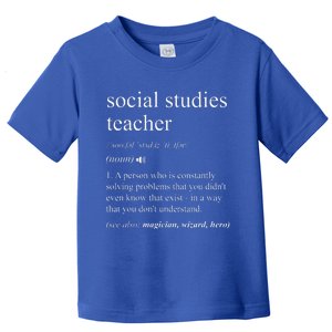 Social Studies Teacher Dictionary Definition Toddler T-Shirt