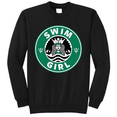 Swim Swimming Team Funny Parody Tall Sweatshirt