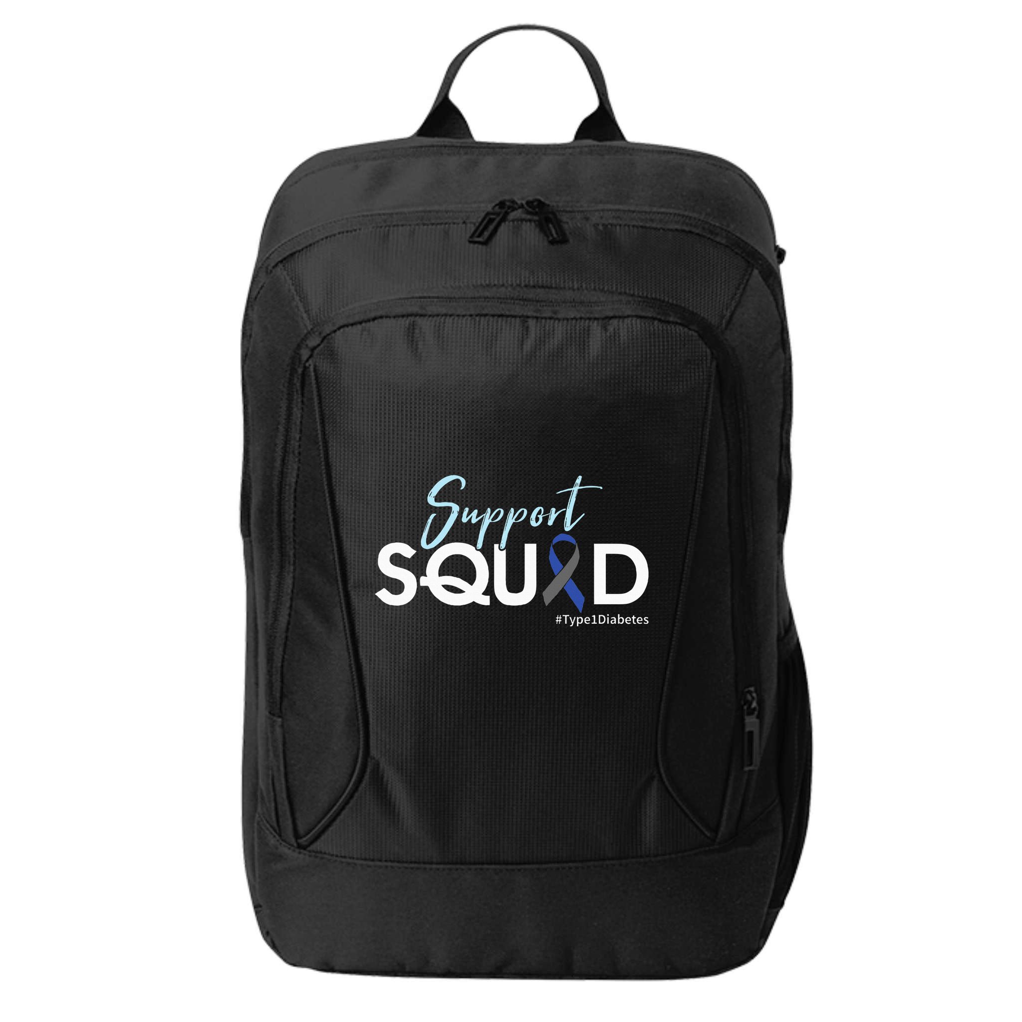 Support Squad Type 1 Diabetes Awareness City Backpack