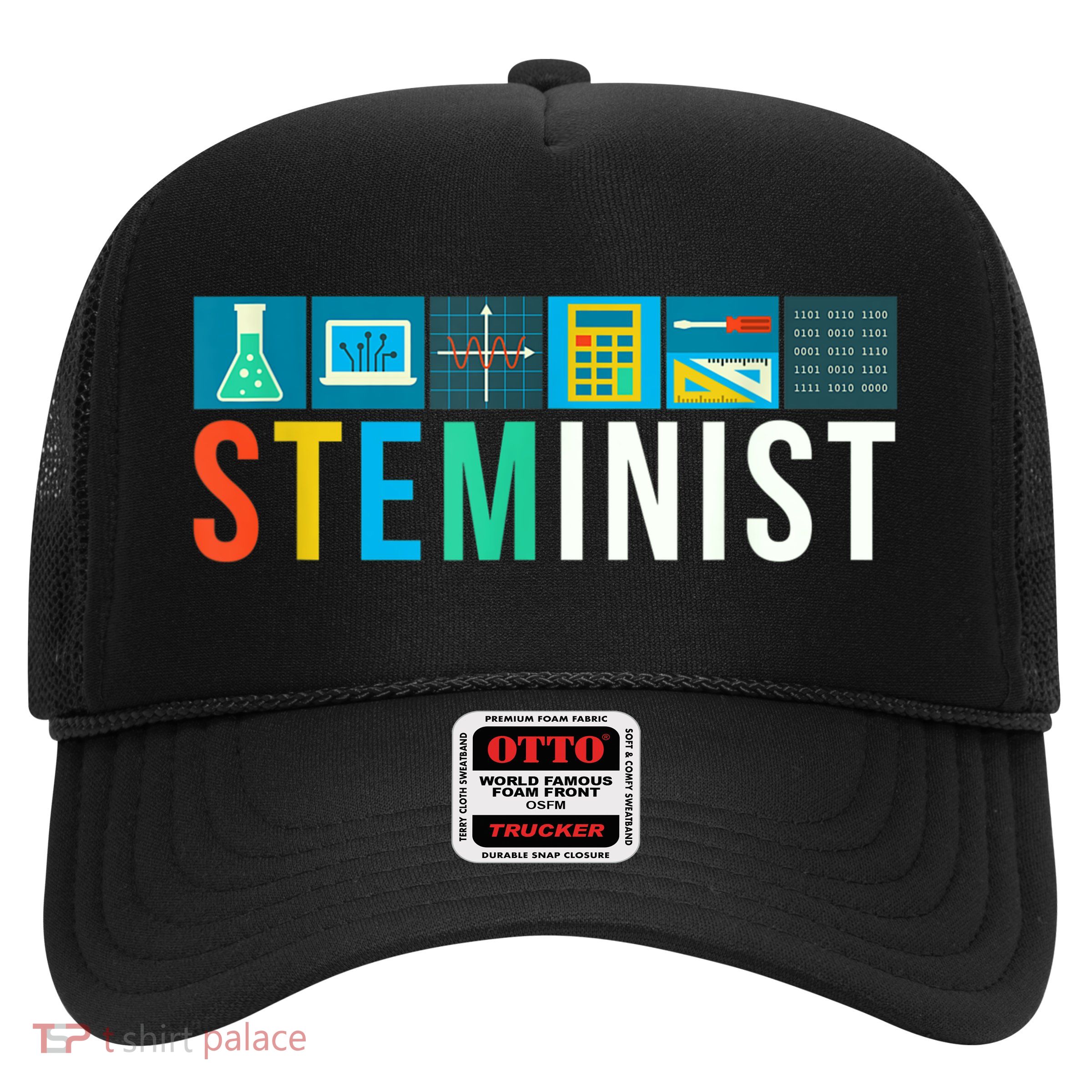 Steminist Science Technology Engineering Math STEM Trucker Hat