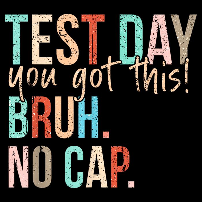 Staar State Testing Day Motivation You Got This Bruh No Cap Boy Drawstring Bag