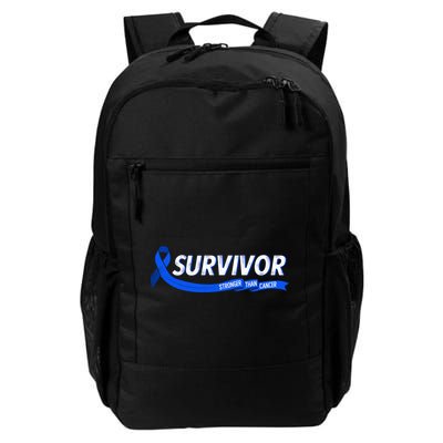 Survivor Stronger Than Cancer Colon Cancer Awareness Gift Backpack