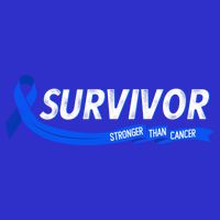 Survivor Stronger Than Cancer Colon Cancer Awareness Gift Womens Tank Top