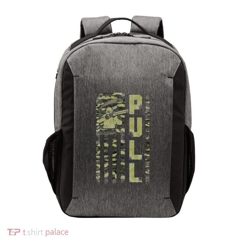 Shotgun Skeet Trap Clay Pigeon Shooting Camo Usa Flag Vector Backpack
