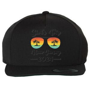 Summer Sunglasses Trip 2024 New Jersey Beach Cute Gift Wool Snapback Cap