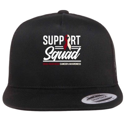 Support Squad Throat Oral Head & Neck Cancer Awareness Flatbill Hat