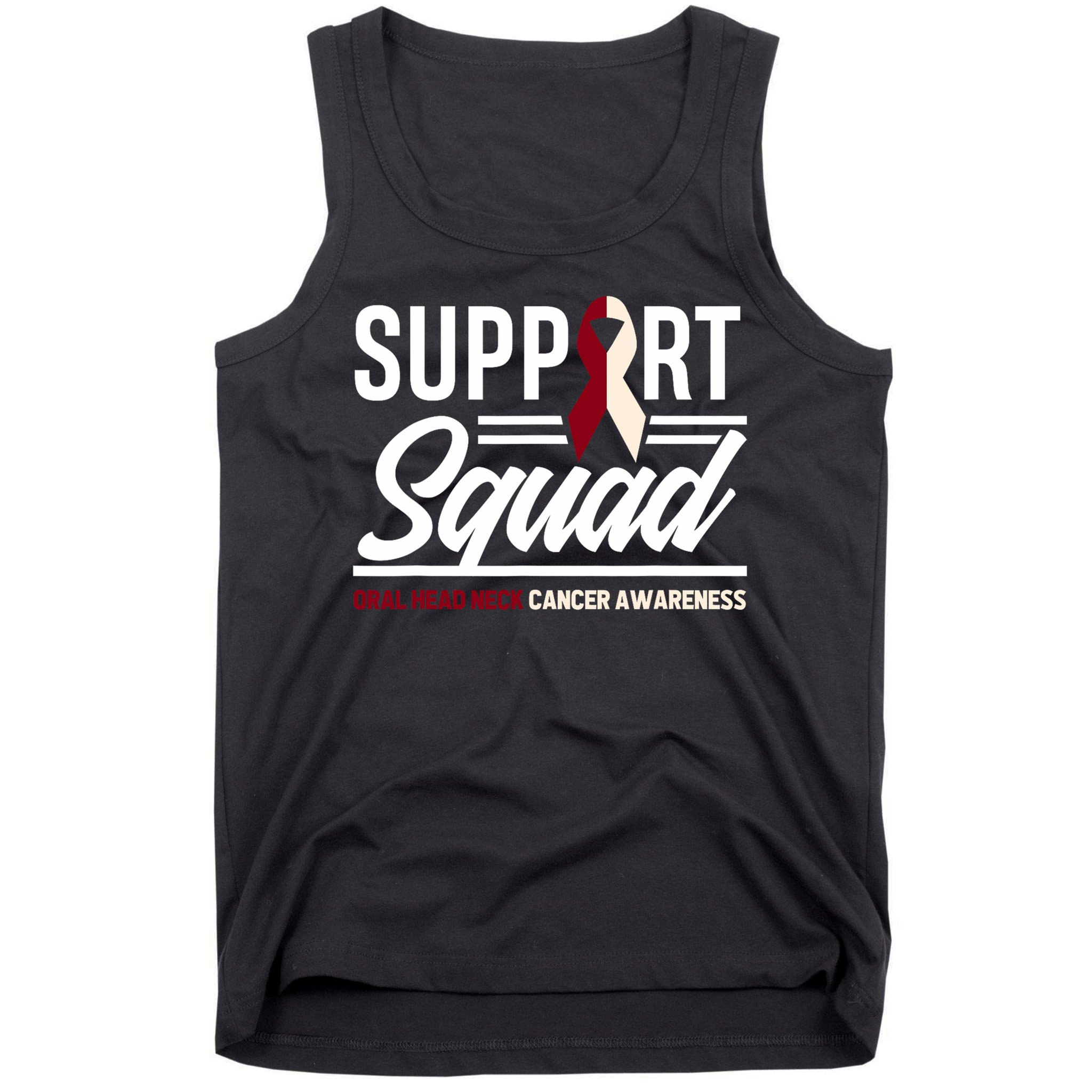 Support Squad Throat Oral Head & Neck Cancer Awareness Tank Top