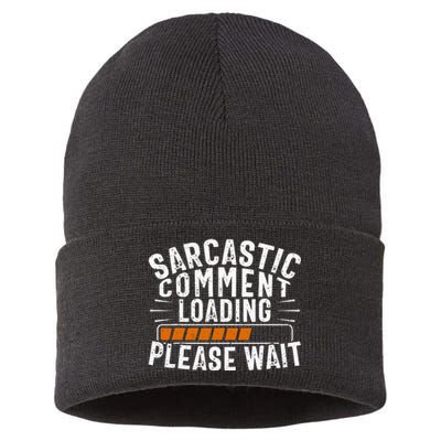 Sarcasm, Sarcastic Tee, Novelty Humor Sustainable Knit Beanie