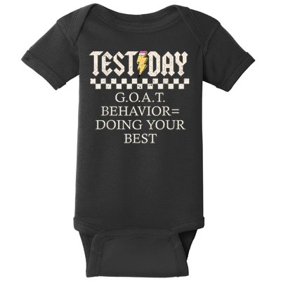 Staar State Testing Day Motivation Behavior Doing Your Best Baby Bodysuit