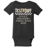 Staar State Testing Day Motivation Behavior Doing Your Best Baby Bodysuit
