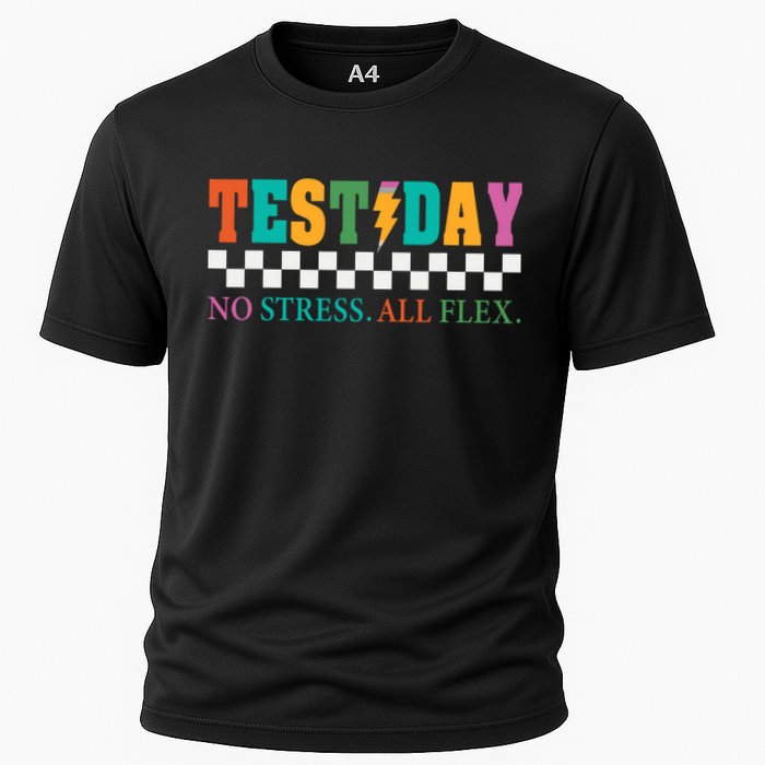 Staar State Testing Day Motivation No Stress All Flex  Cooling Performance Crew T-Shirt