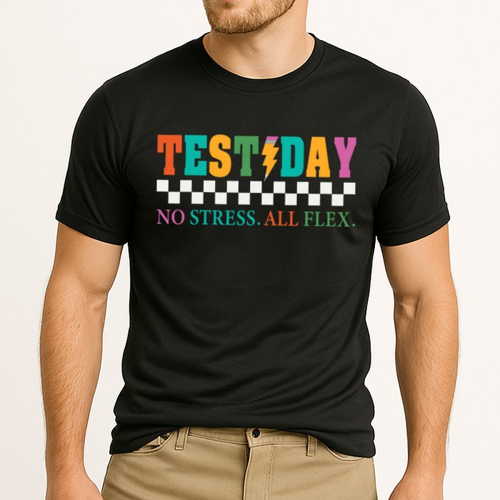 Staar State Testing Day Motivation No Stress All Flex  Cooling Performance Crew T-Shirt