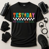 Staar State Testing Day Motivation No Stress All Flex  Cooling Performance Crew T-Shirt