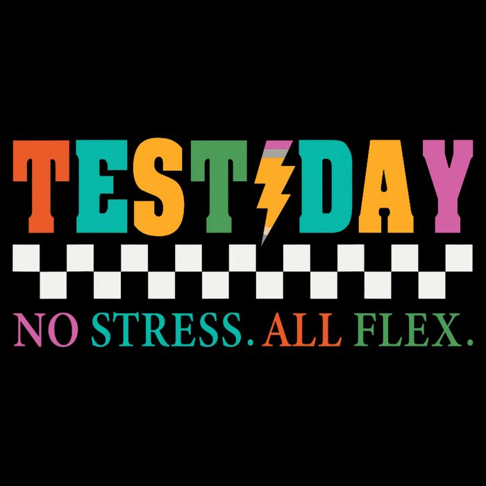 Staar State Testing Day Motivation No Stress All Flex  Cooling Performance Crew T-Shirt