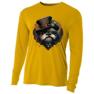 Steampunk Shih Tzu Cooling Performance Long Sleeve Crew