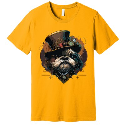 Steampunk Shih Tzu Premium T-Shirt