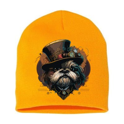 Steampunk Shih Tzu Short Acrylic Beanie