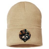 Steampunk Shih Tzu Sustainable Knit Beanie