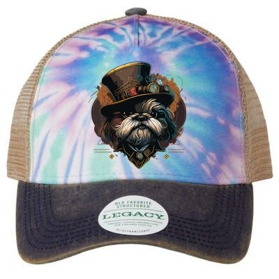 Steampunk Shih Tzu Legacy Tie Dye Trucker Hat