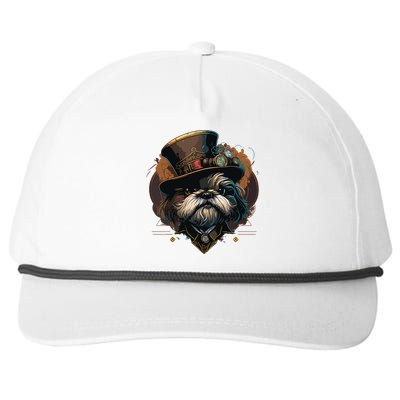 Steampunk Shih Tzu Snapback Five-Panel Rope Hat