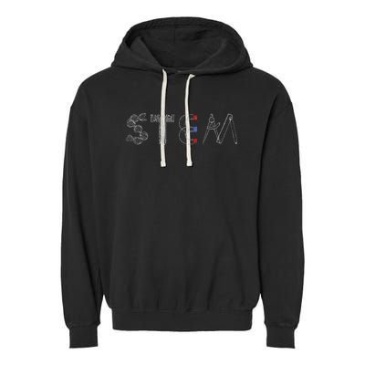 Stem Science Technology Engineering Math Teacher Student Garment-Dyed Fleece Hoodie