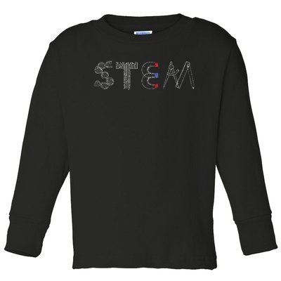 Stem Science Technology Engineering Math Teacher Student Toddler Long Sleeve Shirt