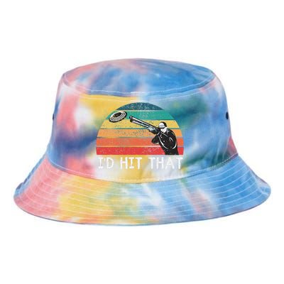 Skeet Shooting Trap Sporting Clay Target Vintage Sunset Tie Dye Newport Bucket Hat