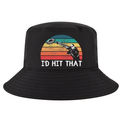 Skeet Shooting Trap Sporting Clay Target Vintage Sunset Cool Comfort Performance Bucket Hat