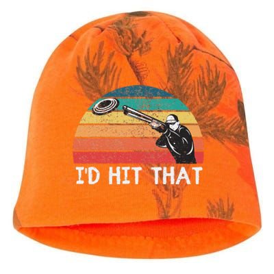 Skeet Shooting Trap Sporting Clay Target Vintage Sunset Kati - Camo Knit Beanie