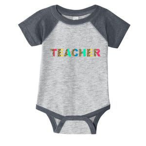 Social Studies Teacher Leopard Back To School First Day Infant Baby Jersey Bodysuit