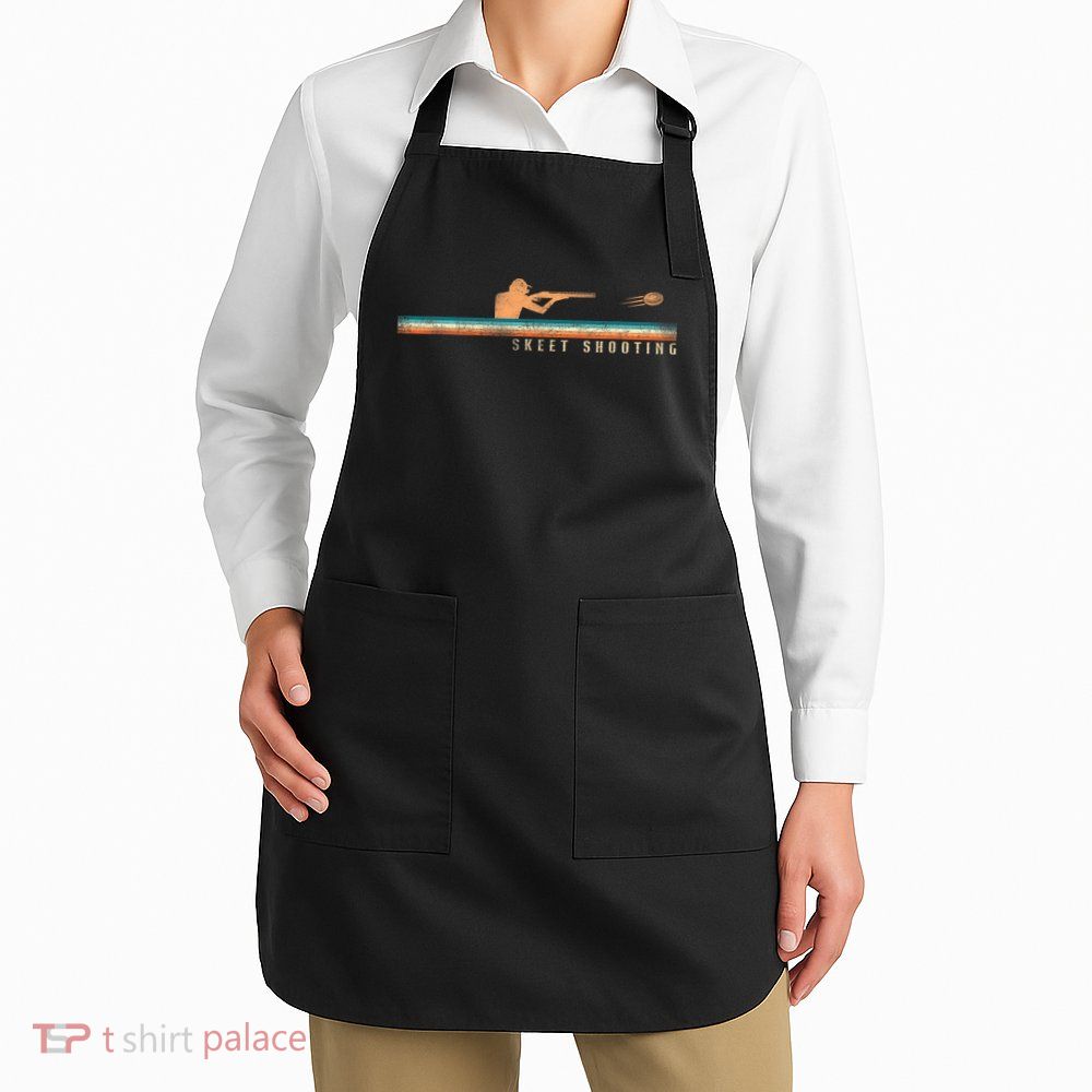 Shotgun Skeet Trap Clay Pigeon Shooting Retro Vintage Skeet Apron