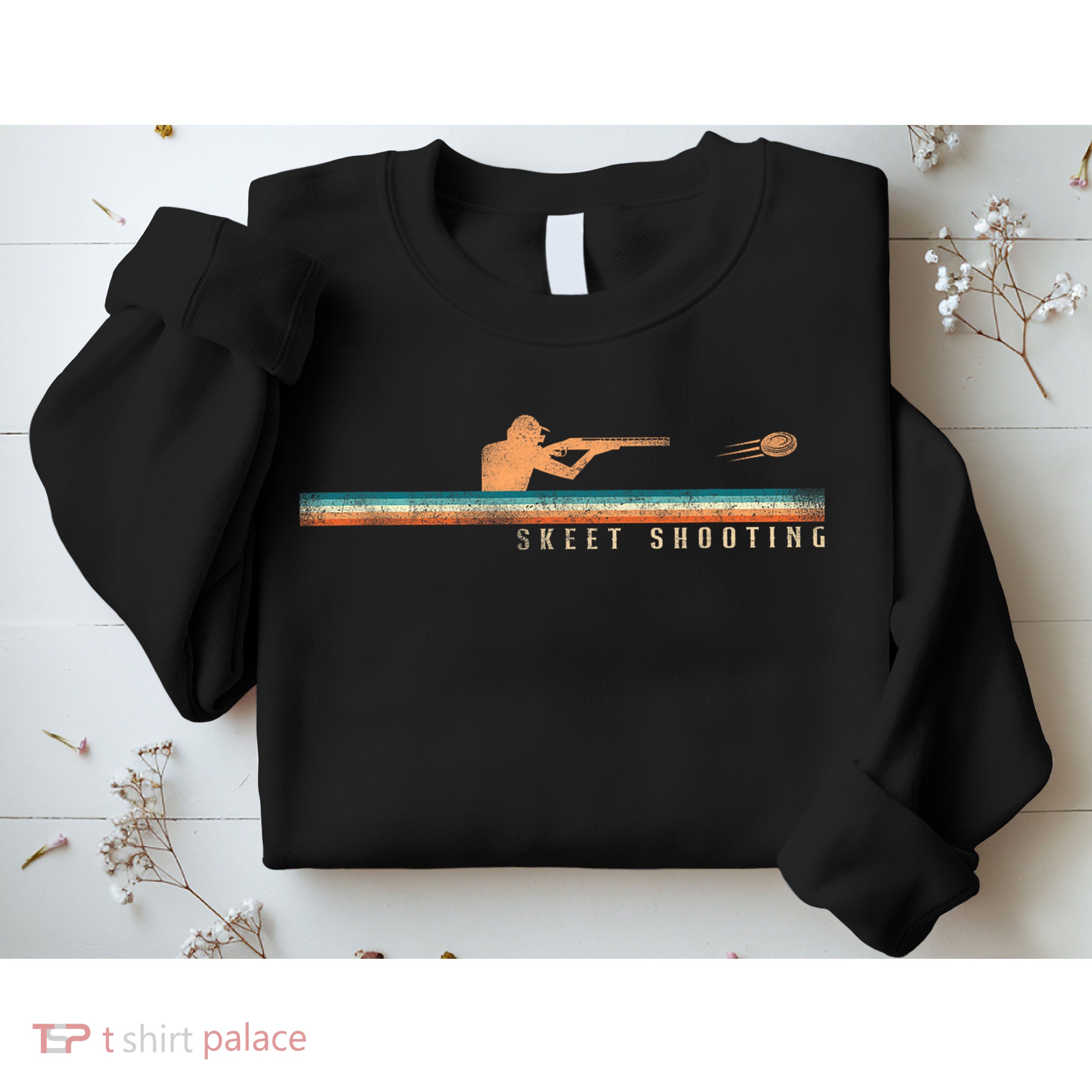 Shotgun Skeet Trap Clay Pigeon Shooting Retro Vintage Skeet Sweatshirt