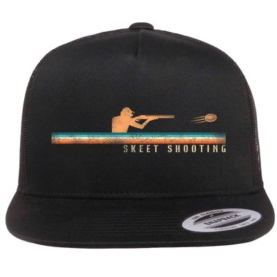 Shotgun Skeet Trap Clay Pigeon Shooting Retro Vintage Skeet Flatbill Hat