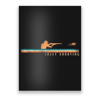 Shotgun Skeet Trap Clay Pigeon Shooting Retro Vintage Skeet Poster